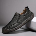 Men's Stitching Casual Loafers, Breathable Wear-resistant Anti-skid Slip On Shoes For Outdoor Walking Driving, Spring Summer And Autumn - Image 4