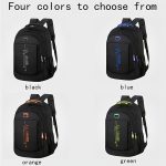 Casual Backpack, Men's Simple Shoulder Bag, Men's Large Capacity Middle School Student Backpack, Computer Travel Bag - Image 5