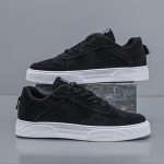 Men's Trendy Solid Colour Low Top Skateboard Shoes, Comfy Non Slip Casual Lace Up Sneakers For Men's Outdoor Activities - Image 10