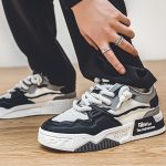 Men's Trendy Street Style Skate Shoes, Comfy Non Slip Lace Up Casual Platform Sneakers For Men's Outdoor Activities - Image 4