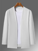 Men's Solid Knitted Cardigan, Casual Breathable Long Sleeve Slim-fit Open Front Sweater For Outdoor Activities - Image 16