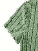 Solid Ribbed Crop T-Shirt, Casual Crew Neck Short Sleeve Top, Women's Clothing - Image 11