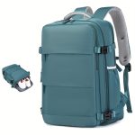 Large Capacity Travel Backpack With Shoe Compartment, Dacron Lightweight Laptop Daypack With Charging Port, Fashion Travel Commuter Bag - Image 11
