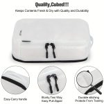 8 Pcs Travel Compression Packing Cubes, Solid Color Versatile Luggage Bags, Lightweight Clothes Bags - Image 8