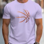 Basketball Graphic Print Men's Creative Top, Casual Short Sleeve Crew Neck T-shirt, Men's Clothing For Summer Outdoor - Image 6