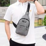 Men's Adjustable Chest Bag Outdoor Mountaineering Cycling One Shoulder Slant Cross Oxford Cloth Chest Bag - Image 15