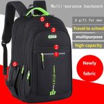 Men's 5 Layers & Water Bottle Straps Design Backpacks, Casual Durable Multi Functional Business Style Knapsacks For Men's Outdoor Activities