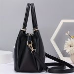 Classic Elegant Top Handle Handbag, All-Match Textured Shoulder Commuter Bag, Women's PU Leather Bag - Image 8
