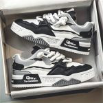 Men's Trendy Street Style Skate Shoes, Comfy Non Slip Lace Up Casual Platform Sneakers For Men's Outdoor Activities - Image 3