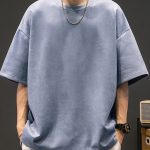 Solid Loose Crew Neck Short Sleeve T-shirt For Men, Casual Summer T-Shirt For Daily Wear And Vacation Resorts - Image 7