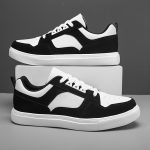 Men's Old School Style Colour Block Skateboard Shoes, Comfy Non Slip Lace Up Breathable Sneakers For Men's Outdoor Activities - Image 6
