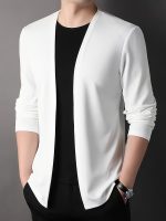 Men's Solid Knitted Cardigan, Casual Breathable Long Sleeve Slim-fit Open Front Sweater For Outdoor Activities - Image 15