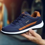 Men's Casual Comfortable Sneakers, Lightweight Durable Anti-Slip Sneakers, Street Style Trendy Shoes For Daily Wear - Image 5