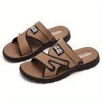 Men's Alphabet Design Casual Dual-Purpose Sandals Slippers, Non-Slip Beach Shoes For Summer Outdoor - Image 3