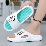 Unisex Trendy Colour Block Open Toe Breathable Slippers With Massage Grains, Comfy Non Slip Durable EVA Sole Slides For Men's & Women's Indoor Activities - Image 5