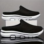 Men's Slip-on Mules Half Sneakers, Casual Walking Shoes Outdoor, Backless Sneakers, Open Back Shoes - Image 12