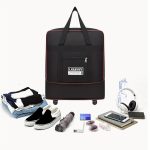 Expandable Wheeled Luggage Backpack, Foldable Large Capacity Travel Bag With Silent Resistant Wheel, Ideal For Business Trips & Studying Abroad - Image 5