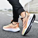 Men's Trendy Woven Knit Breathable Running Shoes, Comfy Non Slip Durable Soft Sole Sneakers For Men's Outdoor Activities - Image 9