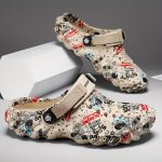 Unisex Graffiti Print Clogs, Fashion Breathable EVA Summer Beach Slide Shoes, Casual Outdoor Garden Sandals - Image 11