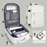 Travel Laptop Backpack, Large Capacity Bag, Unisex Design, Airline Approved, With USB Charging Port And Spacious Compartments - Image 10