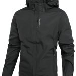 Men's Lightweight Waterproof Rain Jacket, Hooded Shell Outdoor Raincoat Hiking Windbreaker Jacket Coat - Image 6
