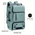 1pc 3-in-1 Laptop Backpack, Large Capacity Backpack For Traveling & Business - Image 6