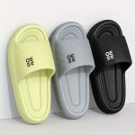 Simple Letter Design Slides, Casual Open Toe Soft Sole Shoes, Comfortable Indoor Home Bathroom Shower Slides - Image 11