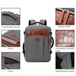 Carry-On Travel Backpack With Shoes Compartment, Expandable Waterproof Luggage Daypack, Portable Laptop Schoolbag - Image 13