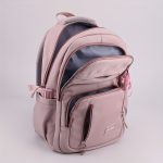 Large Capacity Multi-pocket Student Backpack, Solid Color Lightweight Spine Protection Student Schoolbag, Nylon Multi-layer Backpack, Waterproof Laptop Backpack, Send Pendant - Image 10