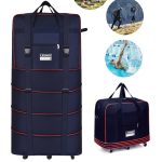 Expandable Wheeled Luggage Backpack, Foldable Large Capacity Travel Bag With Silent Resistant Wheel, Ideal For Business Trips & Studying Abroad - Image 13