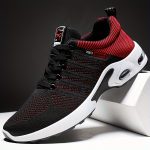 Men's Trendy Woven Knit Breathable Running Shoes, Comfy Non Slip Lace Up Soft Sole Sneakers For Men's Outdoor Activities - Image 6