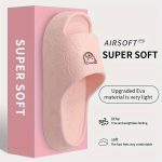 Cute Cartoon Bear Pattern Slides, Casual Soft Sole Pillow Slides, Comfortable Indoor Home Slides