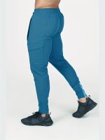 Men's Solid Color And Letter Print Sports Pants With Drawstring And Pockets, Casual And Chic Trousers For All Seasons Sports And Outdoors Activities - Image 9