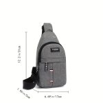 Men's Adjustable Chest Bag Outdoor Mountaineering Cycling One Shoulder Slant Cross Oxford Cloth Chest Bag - Image 10