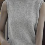 Solid Knit Mock Neck Tank Top, Casual Sleeveless Tank Top, Women's Clothing - Image 4