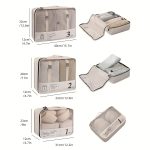 7 Pcs Packing Cubes For Suitcases, Lightweight Travel Luggage Packing Organizers, Compression Storage Shoes Bag, Clothing Underwear Bag, Travel Cubes Set - Image 7