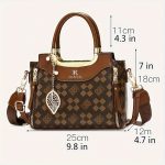 Vintage PU Crossbody Bag, Retro Shoulder Bag, Women's Fashion Handbag & Purse - Image 6