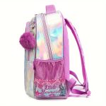 Mermaid Tail Backpack Set, School Bag With Lunch Box And Pencil Case, Cute Sequin Shoulder Bag, Insulated Lunch Tote, Sparkly Pink Leather Backpack Combo - Image 6