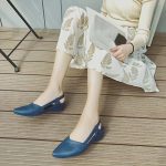 Women's Solid Color Wedge Heeled Shoes, Fashion Point Toe Platform Shoes, Comfortable Ankle Strap Shoes - Image 10