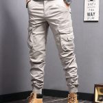 Men's Casual Tapered Multi Pocket Joggers, Chic Street Style Cargo Pants - Image 6