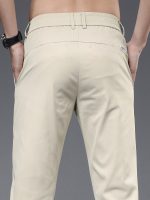 Men's Solid Casual Fashion Pants For Spring Fall, Versatile Trousers For Males - Image 13