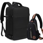Multifunctional Travel Backpack, Airline Approved Waterproof Casual Daypack, Carry On 39.62cm Laptop Schoolbag, Backpack With Chest Bag Or Small Bag - Image 2