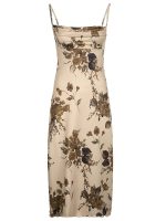 Floral Print Ruched Dress, Sexy Spaghetti Strap Bodycon Dress, Women's Clothing - Image 7