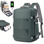 Men's Travel Backpack, Waterproof Computer Backpack, With Shoe Compartment, Computer Carry-on Backpack - Image 8