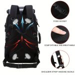 50L Large Capacity Hiking Backpack, Waterproof Outdoor Camping Rucksack, Multifunctional Hiking Mountaineering Bag With Shoe Compartment - Image 10