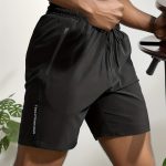 Quick Drying Comfy Active Shorts, Men's Casual Zipper Pockets Stretch Waist Drawstring Shorts For Summer Gym Workout Training - Image 8