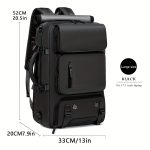 1pc 3-in-1 Laptop Backpack, Large Capacity Backpack For Traveling & Business - Image 5