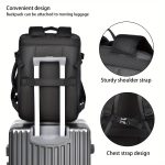1pc Expandable Laptop Backpack, Waterproof Business Travel Backpack, Fits 15.6-Inch Laptop - Image 10
