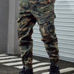 Men's Camouflage Pattern Loose Fit And Cuffed Cargo Pants With Multiple Flap Pockets, Versatile For Street Wear And Outdoors Activities - Image 4