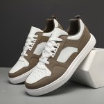 Men's Old School Style Colour Block Skateboard Shoes, Comfy Non Slip Lace Up Breathable Sneakers For Men's Outdoor Activities - Image 2